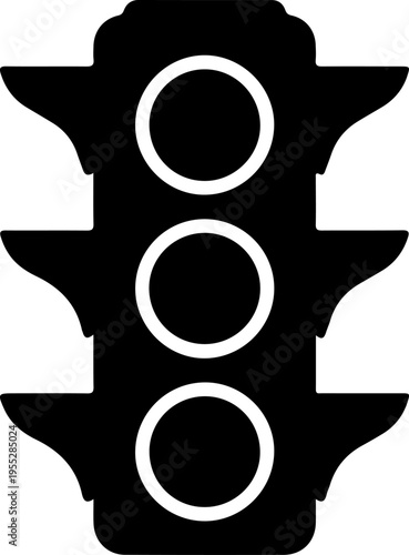Vector traffic light icon