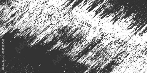 Textured abstract black and white background with a striking visual of gritty strokes, exuding a rough and dynamic aesthetic.
