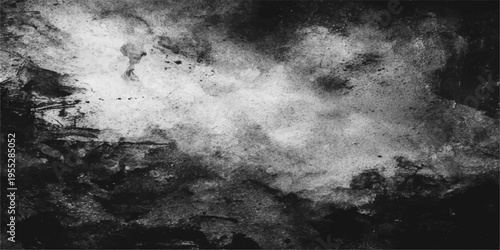 Dark abstract grunge background with scratches and a textured storm of smoke and clouds across a black night sky backdrop