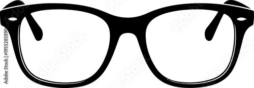Black vector glasses icon