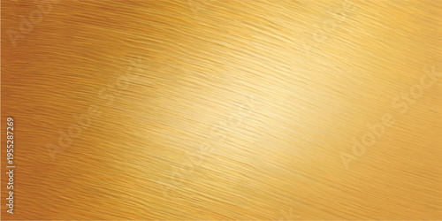 Golden metal or aluminum texture, abstract gradient pattern background, shiny gold wallpaper with reflection, luxury wall for product display.
