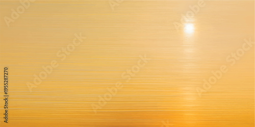 Golden metal or aluminum texture, abstract gradient pattern background, shiny gold wallpaper with reflection, luxury wall for product display.