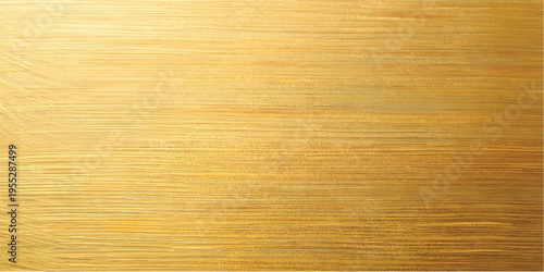 Gold brass glossy brushed metal or satin fabric gradient texture vector background