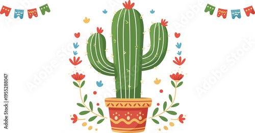 Flat cinco de mayo background