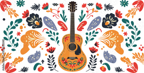 Flat cinco de mayo background