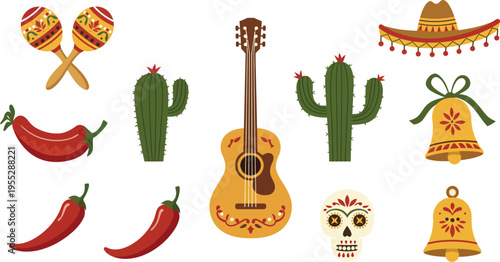 Flat cinco de mayo background