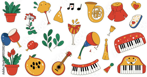 Flat cinco de mayo background