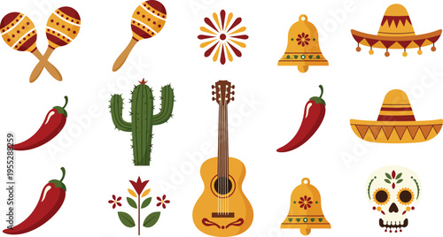 Flat cinco de mayo background