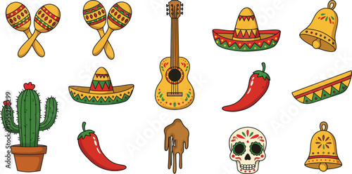 Flat cinco de mayo background