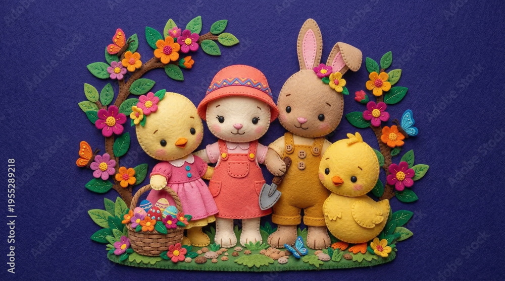 Obraz premium Felt illustration