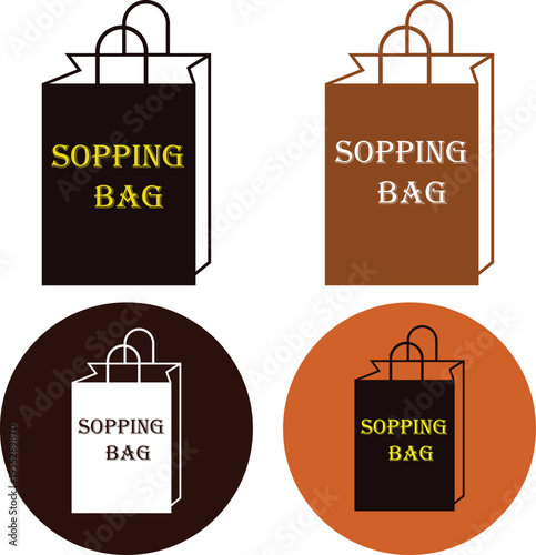 Sopping Bag Icon Special Eps, Stylish Bag Icon Art, Bag Icon Drawing Eps