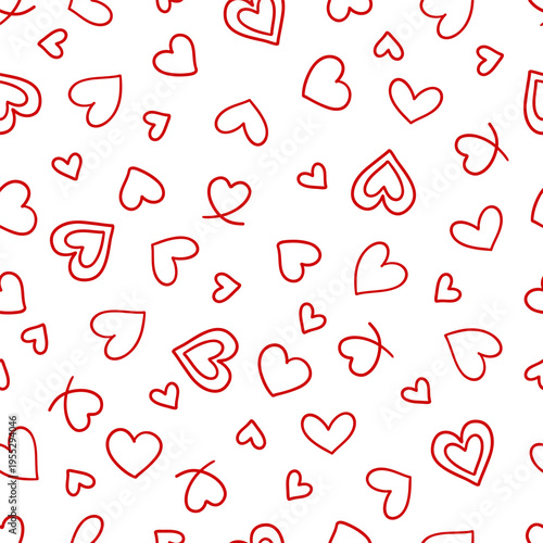 Seamless pattern for Valentine's Day 