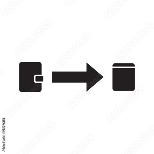 File transfer process indicated by arrow