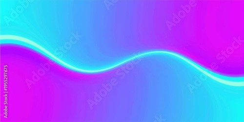 Abstract colorful wave background with smooth flowing light curves and vibrant futuristic design