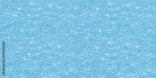 Gleaming water background in a vibrant shade of cerulean, depicting tranquil aquatic ecosystem.