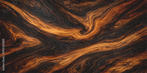 Abstract Wood Grain: A mesmerizing swirl of rich, warm tones, highlighting the natural beauty and intricate patterns found in high-quality wood.
