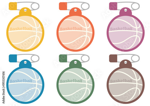 バスケットボールのネームプレート