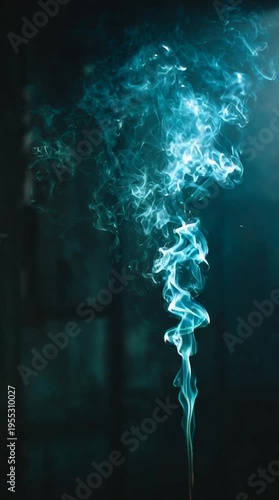 Elegant and mystical smoke formation.