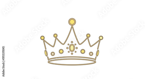 Golden Crown Jewelry Accessory.