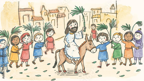 Jesus Enters Jerusalem – Palm Sunday