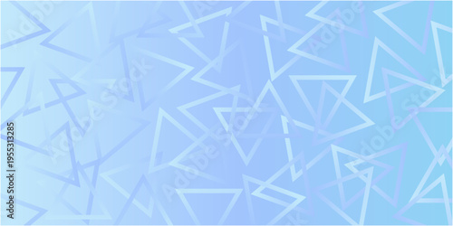 三角形が重なっている水色の背景素材イラスト