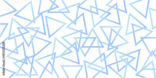 三角形が重なっている水色の背景素材イラスト