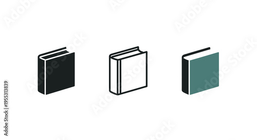 Three books displayed in varying shades featuring a dark silhouette