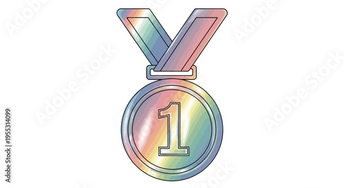Shiny Metal Medal Number One.
