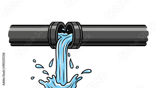 Leaking Pipe Water Damage.