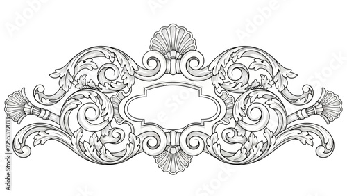 Ornate Vintage Design Element.