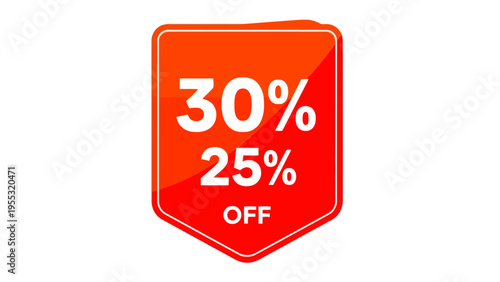 Red Discount Sale Tag.