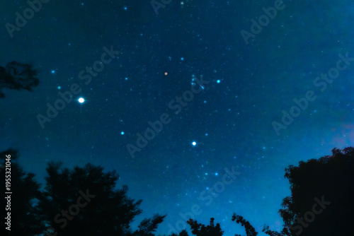 Night sky star constellatio...