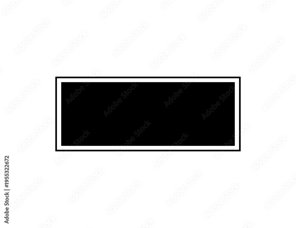 Obraz premium Minimal Framed Rectangle with Filled Center Banner