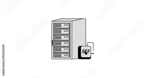 Server Computer Data Storage.