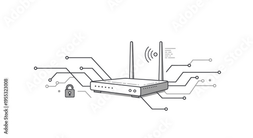 Wireless Router Network Diagram.
