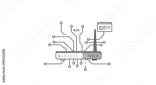 Wireless Router Network Device.