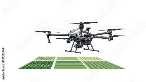 Drone over solar panels.