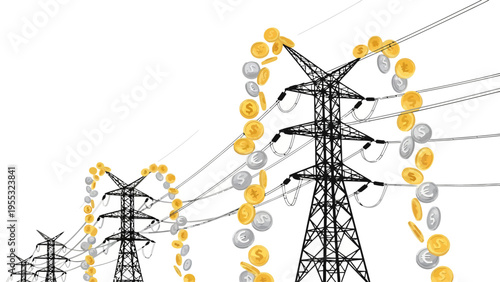 Electric Power Transmission Towers.