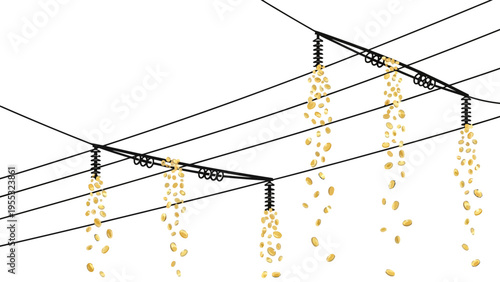 Electricity Pylons and Wires.