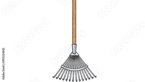 Rake Gardening Tool Metal.