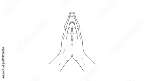 Hands in Prayer Position.