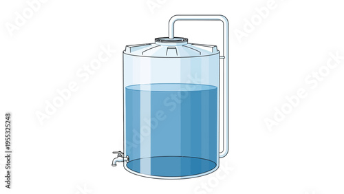 Large Water Storage Tank.