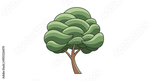 Green Tree Illustration.