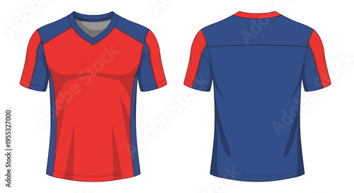 Red and Blue Jersey.
