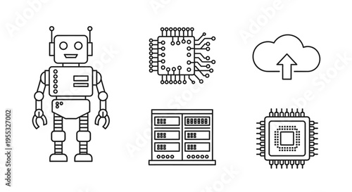 Robot and Computer Components.