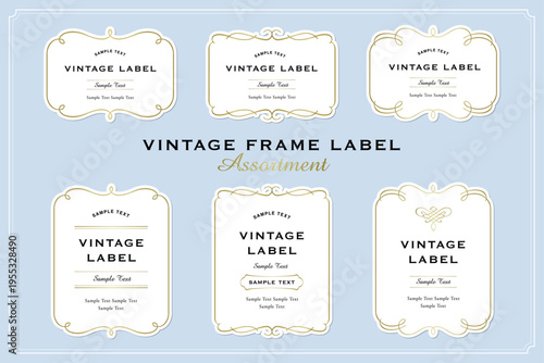 ヨーロッパの豪華なゴールドのヴィンテージフレームベクターセット。装飾的なカール、仕切り、ボーダーデザイン、そして金色のコンポーネントデザインは、結婚式の招待状、メニュー、化粧品、ブティック、スパ、ロゴデザインに最適です