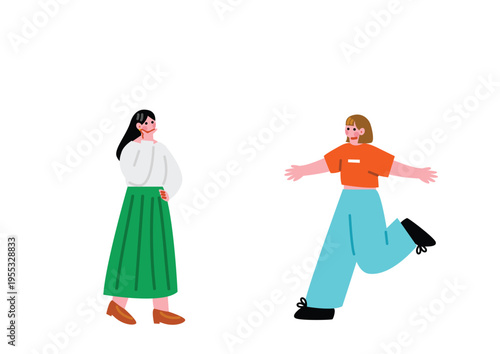 可愛い女の子のイラスト