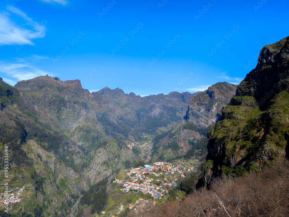Fototapeta premium Panoramic View of Curral das Freiras Valley in Madeira (Portugal)