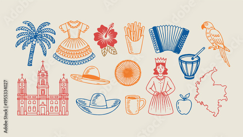 A detailed medical illustration of a female reproductive system in pink and red colors