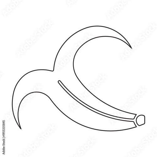 Banana Peel Outline